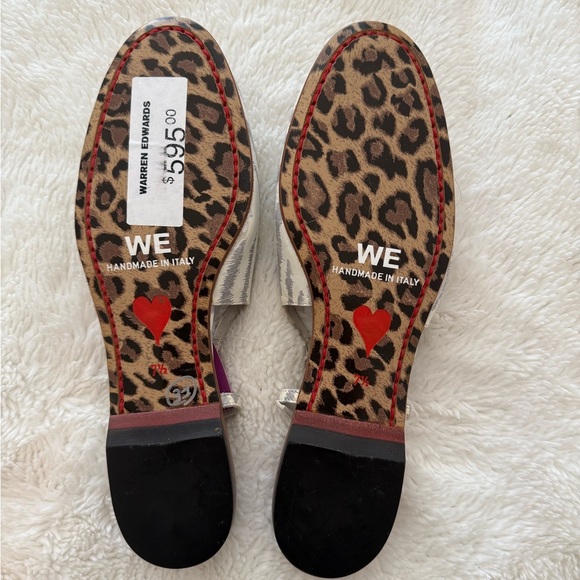 Silver and White Women's Flats - Picture 2 of 3